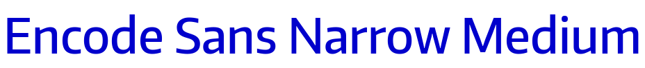 Encode Sans Narrow Medium 字体